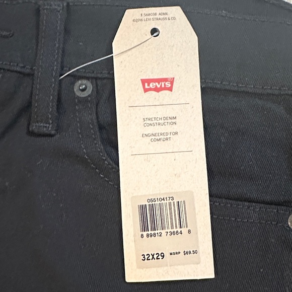 Levi's Men's Skinny Black Jeans - Picture 4 of 8